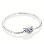 Grivna tip Pandora s talisman peperuda sas sini tsirkoni