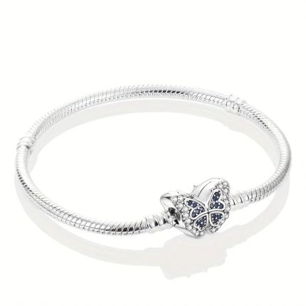 Grivna tip Pandora s talisman peperuda sas sini tsirkoni