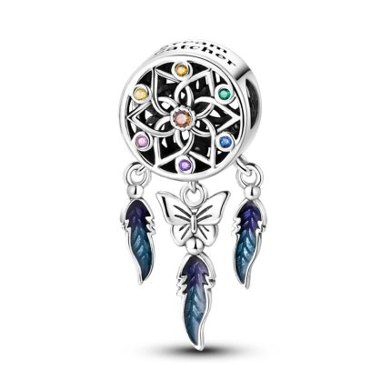 Srebaren talisman Lovets na sanishta simvol na zashtita i harmoniya