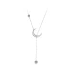 Srebarno kolie Y-Shape s tsirkoniy Srebro 925