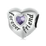 Srebaren talisman Forever Friend Sartse s tsirkoniy