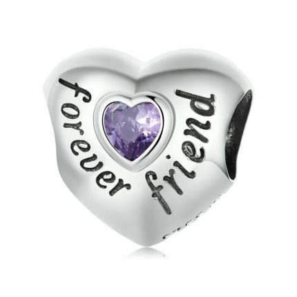 Srebaren talisman Forever Friend Sartse s tsirkoniy