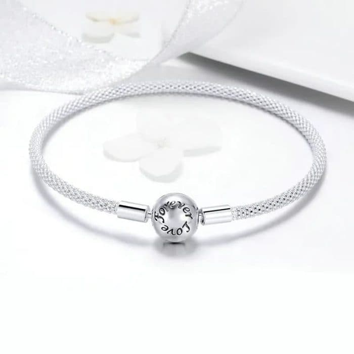 Srebarna grivna tip Pandora Forever Love