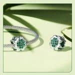 SREBAREN TALISMAN ChETIRILISTNA DETELINA GOOD LUCK