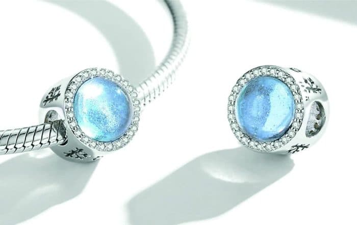 Talisman Winterzauber Charm Srebro 925 i Murano staklo