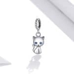 Srebaren talisman kotka sas sini ochi