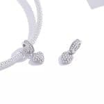 Srebaren visyasht talisman Sartse s tsirkoniy