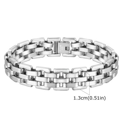 Mazhka stomanena grivna Watchband stil