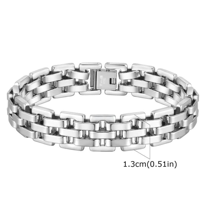 Mazhka stomanena grivna Watchband stil