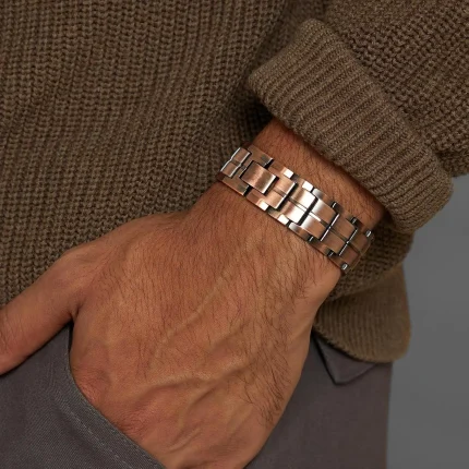 Медна магнитна гривна с 72 неодимови магнита 3500 Gauss и Fold Over Clasp