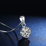 CRYSTAL MUSE КОЛИЕ СОЛИТЕР С КРЪГЪЛ ЦИРКОНИЙ - Image 2